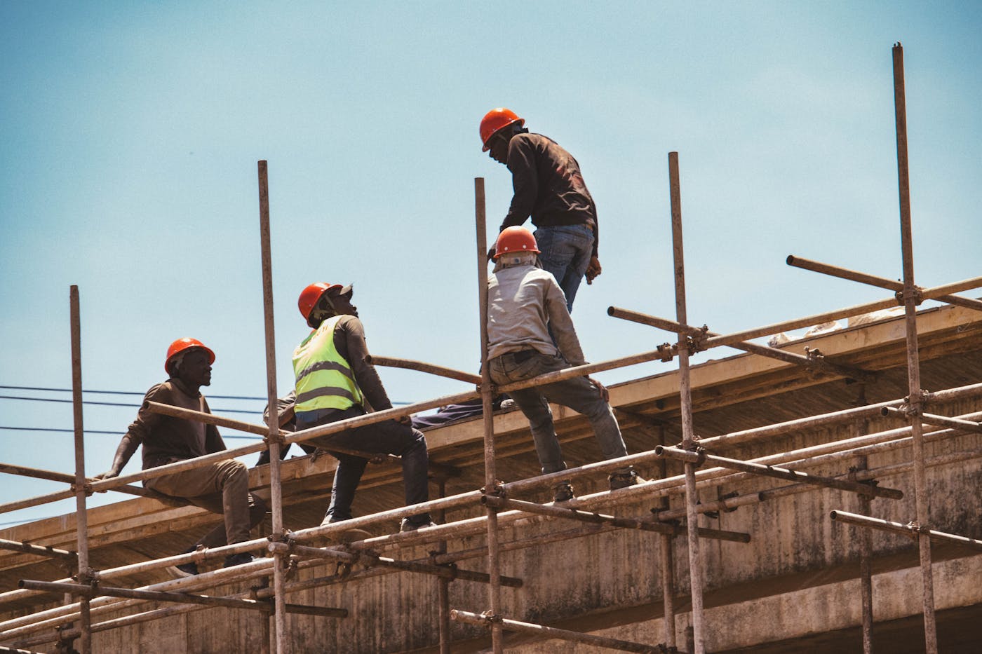 Travaux de génie civil sur chantier